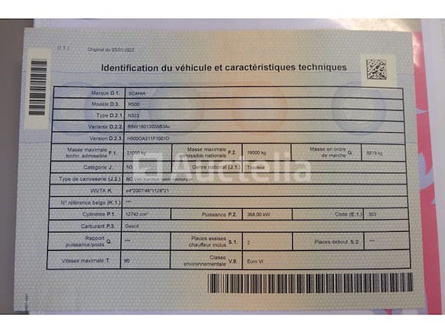 Scania r500 trekker (2022-604,815 km) - afbeelding 35 van  41