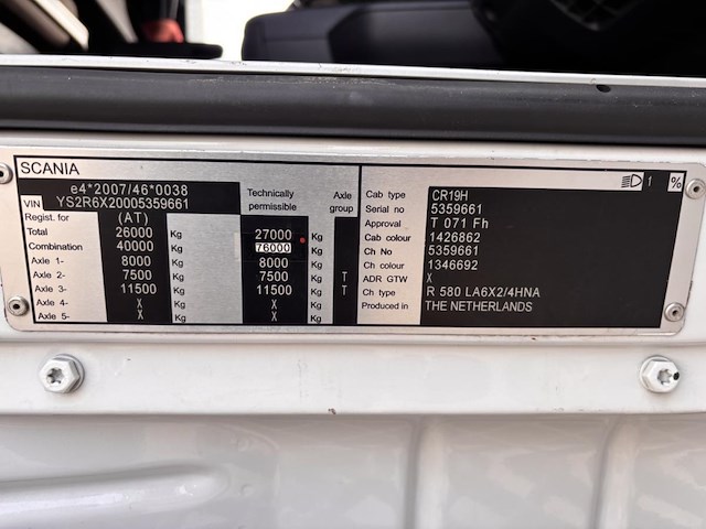 Scania r580, 2014 - afbeelding 26 van  41