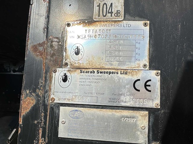 Scarab - 2009 - straatveegmachine - afbeelding 28 van  35
