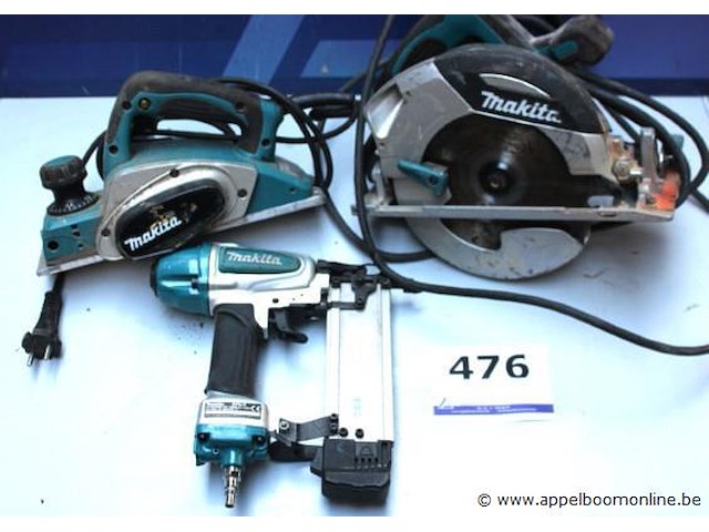 Schaafmachine, handcirkelzaag hs7101 en pneumatische schietpistool makita af505, werking niet gekend - afbeelding 1 van  5