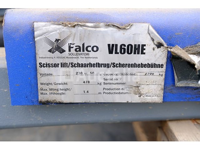 Schaarbrug falco vl60he - afbeelding 8 van  8