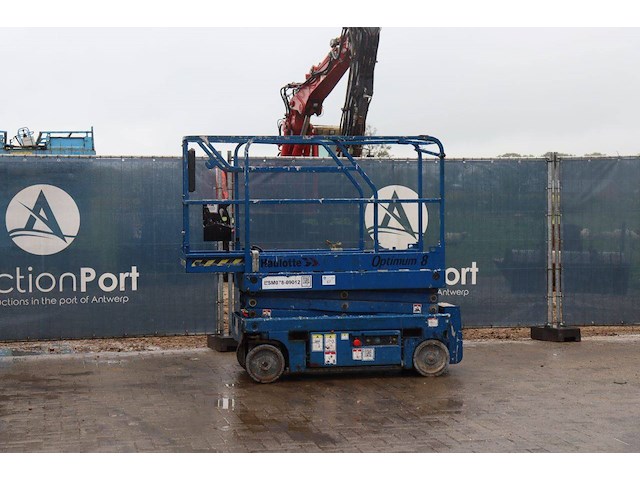 Schaarhoogwerker pinguely-haulotte optimum 8 elektrisch 230kg 7.7m 2008 - afbeelding 1 van  1
