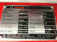 Schaarlift mantall xe60 mini - 6.4m – werkhoogte 6,4 m - afbeelding 23 van  27