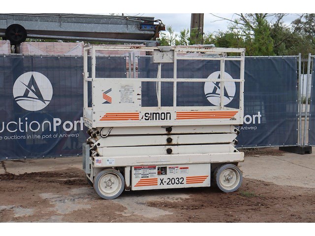 Schaarlift simon x-2032 elektrisch 8.1m 1996 - afbeelding 1 van  1