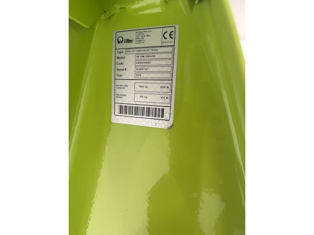 Schaartranspallet manueel 1000kg - afbeelding 4 van  4