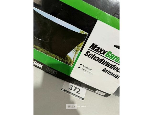 Schaduwdoek 3,6x3,6 meter antraciet - afbeelding 3 van  3