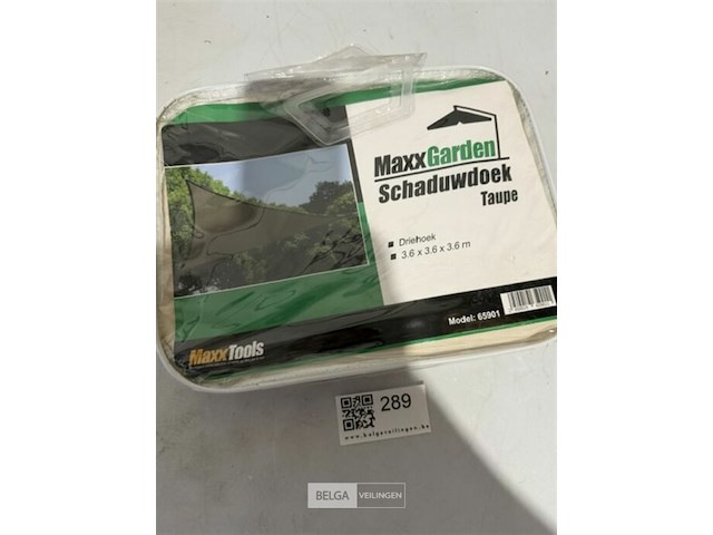 Schaduwdoek taupe driehoek 3,6m x 3,6m, x 3,6 - afbeelding 3 van  3