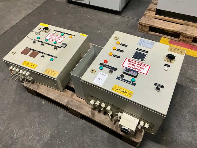 Schakelkast met inhoud (2x) - afbeelding 1 van  6