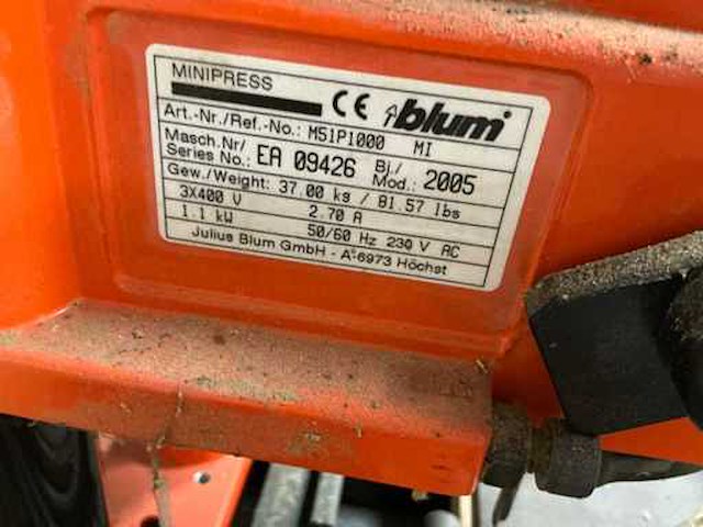 Scharnierboor blum minipress - afbeelding 11 van  13