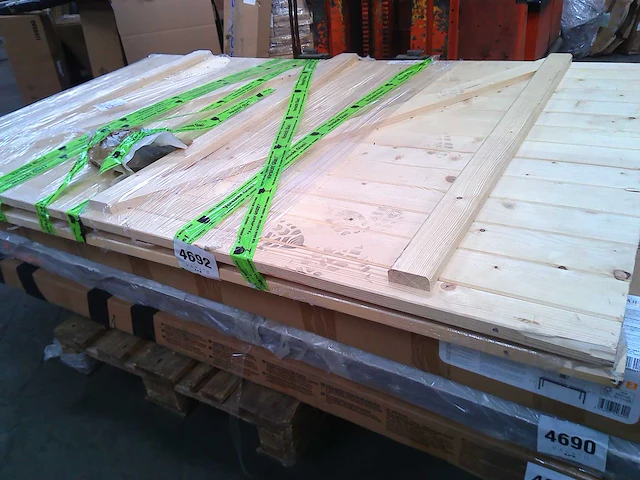 Scharnierende garagedeur in voor 2 bladen handgeschakeld h.200 x w.240 cm - afbeelding 6 van  6