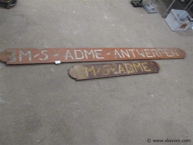 Scheeps naamborden - afbeelding 1 van  3