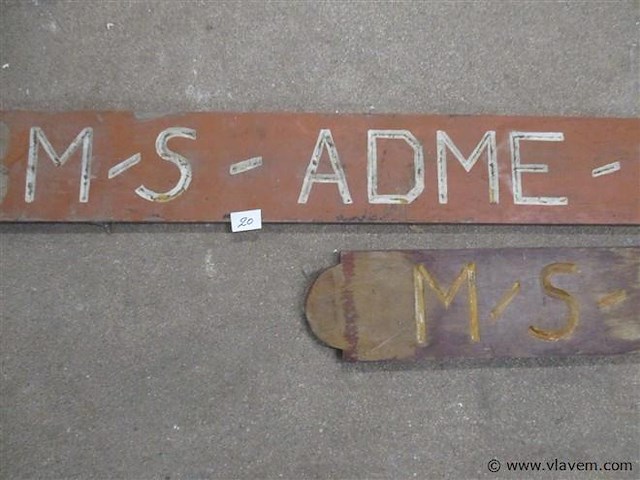 Scheeps naamborden - afbeelding 2 van  3