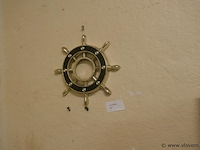 Scheepsroer in metaal - afbeelding 1 van  1