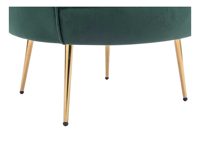 Schelpfauteuil van zilvergroen fluweel - afbeelding 6 van  7