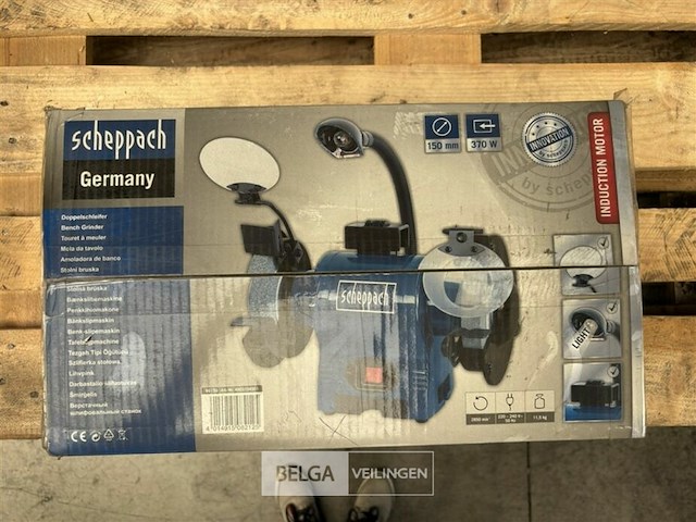 Scheppach bg150 dubbele slijpmachine 6" - afbeelding 4 van  4