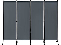 Scherm 4 panelen 224x182 cm donkergrijs - afbeelding 2 van  2