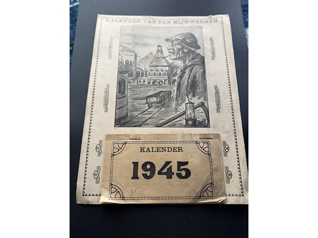 Scheurkalender der mijnwerkers 1945 (intact) - afbeelding 1 van  5