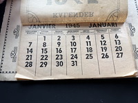 Scheurkalender der mijnwerkers 1945 (intact) - afbeelding 2 van  5