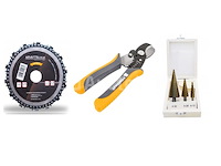 Schijf met kettingzaagketting, tang, titanium bitset - afbeelding 1 van  1