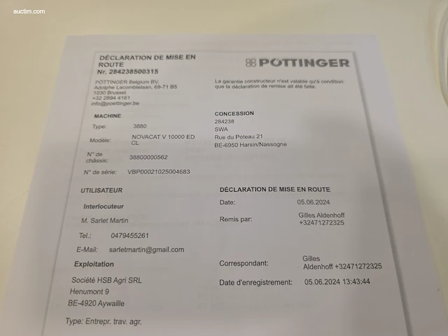 Schijvenmaaier pöttinger 3880 novacat v 10000 ed collector - afbeelding 5 van  16