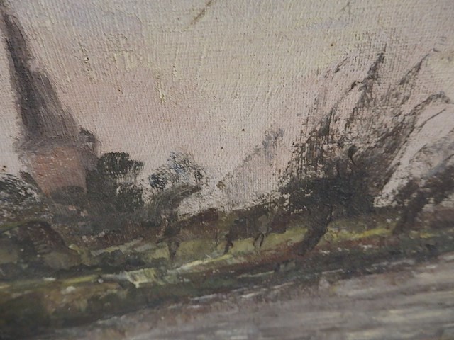 Schilderij 60/65 gesigneerd - afbeelding 3 van  3