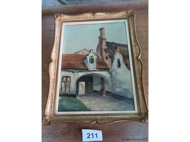 Schilderij binnenkoertje - afbeelding 1 van  4