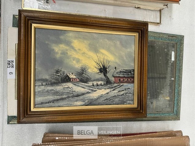 Schilderij boerderij in de verte - afbeelding 1 van  2