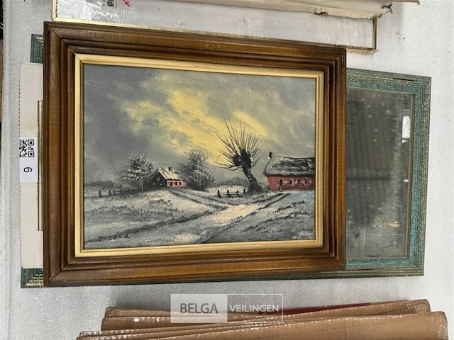 Schilderij boerderij in de verte - afbeelding 2 van  2