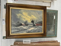 Schilderij boerderij in de verte - afbeelding 2 van  2