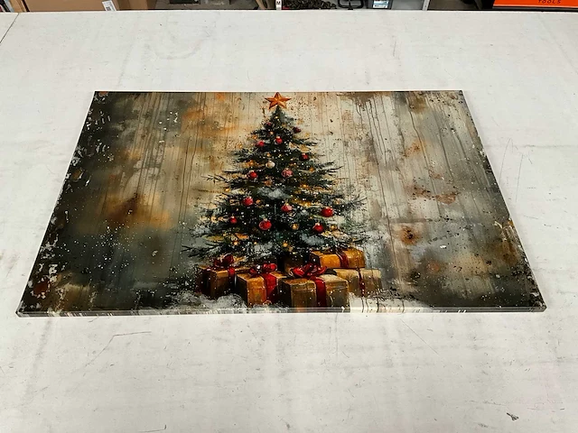 Schilderij canvas kerstboom - afbeelding 1 van  3