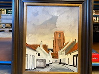 Schilderij dorpszicht - afbeelding 1 van  1
