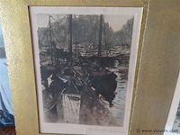 Schilderij en 2 etsen - afbeelding 3 van  5
