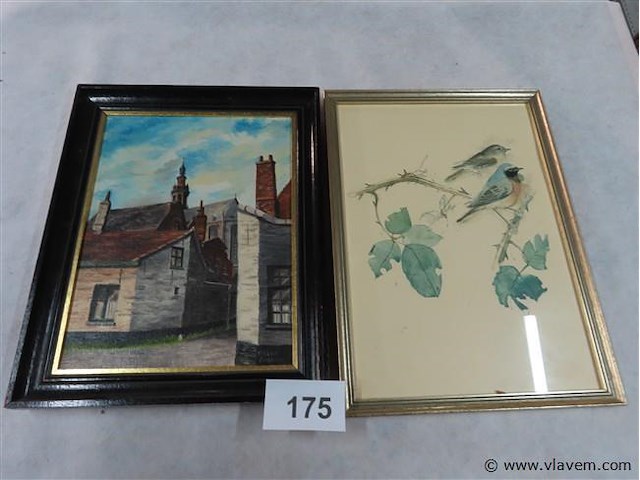 Schilderij en aquarel - afbeelding 1 van  3