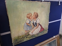 Schilderij eva braun 80cmx70cm - afbeelding 1 van  4