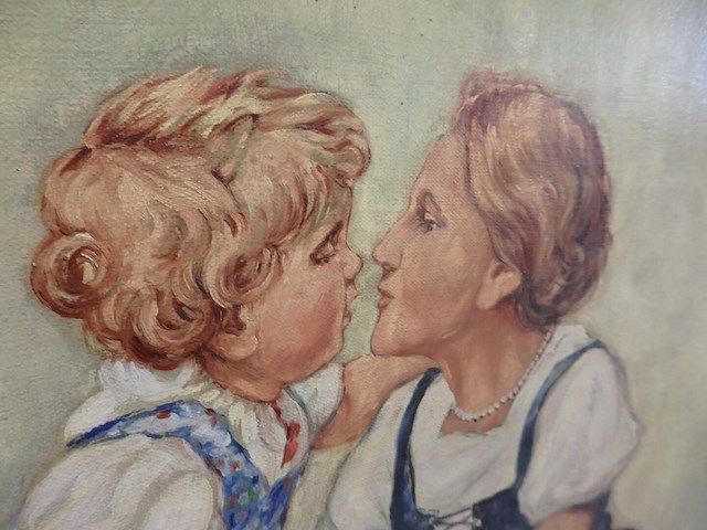 Schilderij eva braun 80cmx70cm - afbeelding 3 van  4