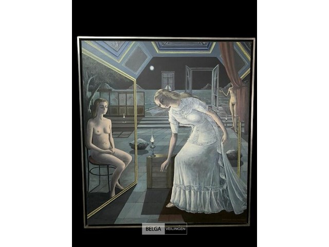 Schilderij getekend w.vilain en p. delvaux - afbeelding 1 van  1