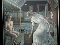 Schilderij getekend w.vilain en p. delvaux