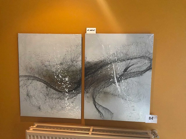 Schilderij (graffiti) (2x) - afbeelding 1 van  2