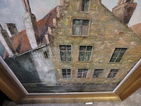 Schilderij huis 89cmx79cm - afbeelding 2 van  3