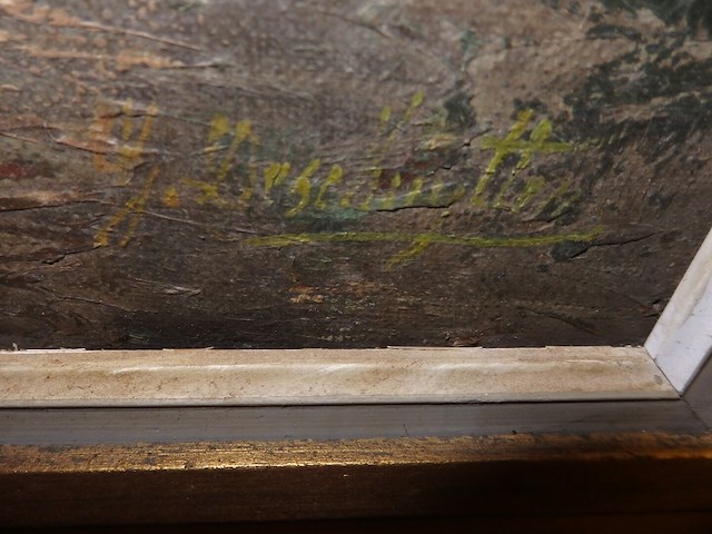 Schilderij huis 89cmx79cm - afbeelding 3 van  3