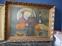 Schilderij in houten kader bloemen, schilderij in kader stil leven - afbeelding 4 van  6
