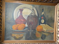 Schilderij in houten kader bloemen, schilderij in kader stil leven - afbeelding 5 van  6