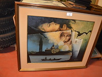 Schilderij in kader paul van winge 115x100 cm