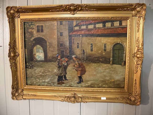 Schilderij in vergulde lijst - afbeelding 1 van  4