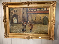 Schilderij in vergulde lijst