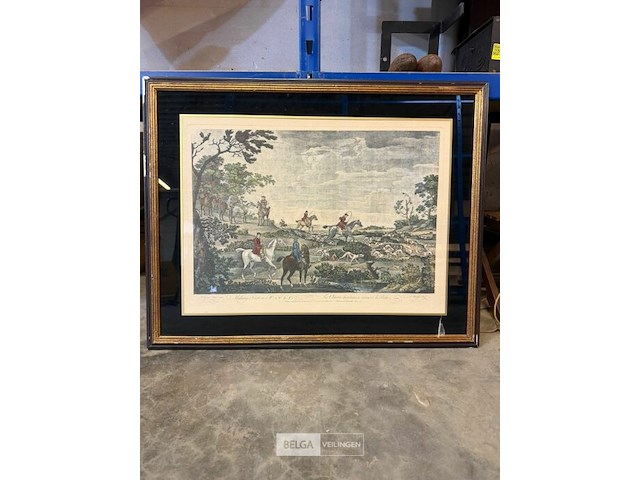 Schilderij jacht - afbeelding 1 van  1