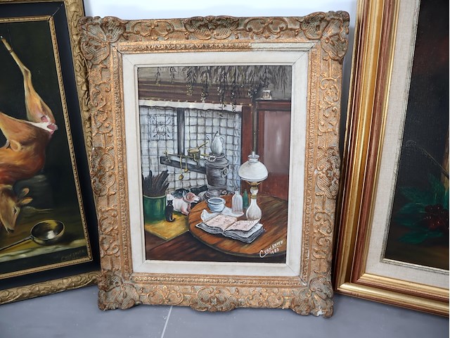 Schilderij jachttafereel (x3) - afbeelding 8 van  12