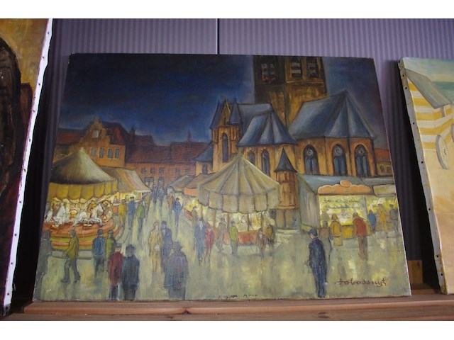 Schilderij kermis - afbeelding 1 van  2
