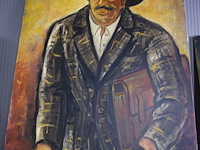 Schilderij man met tas - afbeelding 1 van  2