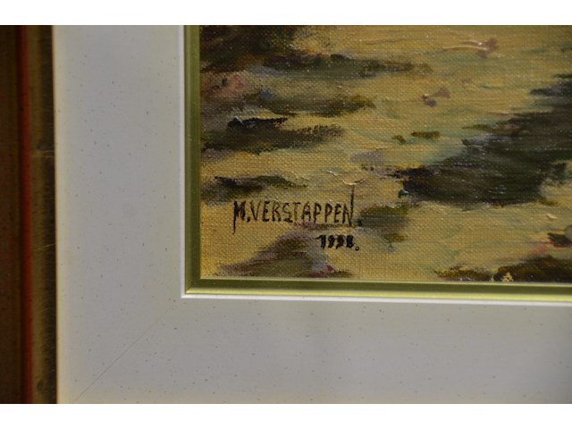 Schilderij meisje in de tuin - afbeelding 2 van  3